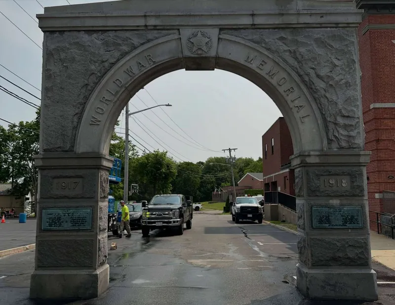 Restored World War I Memorial Arch in Whitman